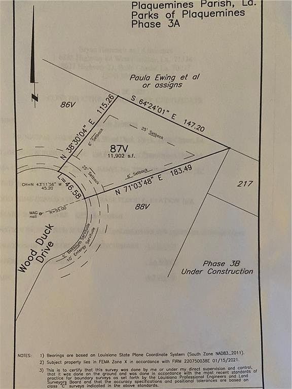 118 Wood Duck Dr Belle Chasse, LA 70037  | Land/Lot