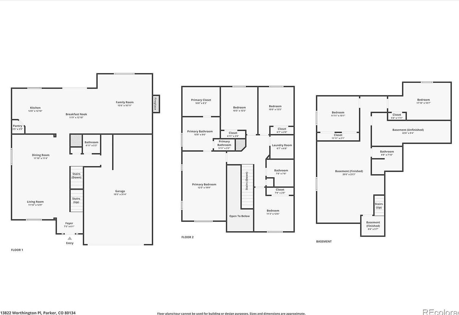 13822 Worthington Pl Parker, CO 80134  | Single Family