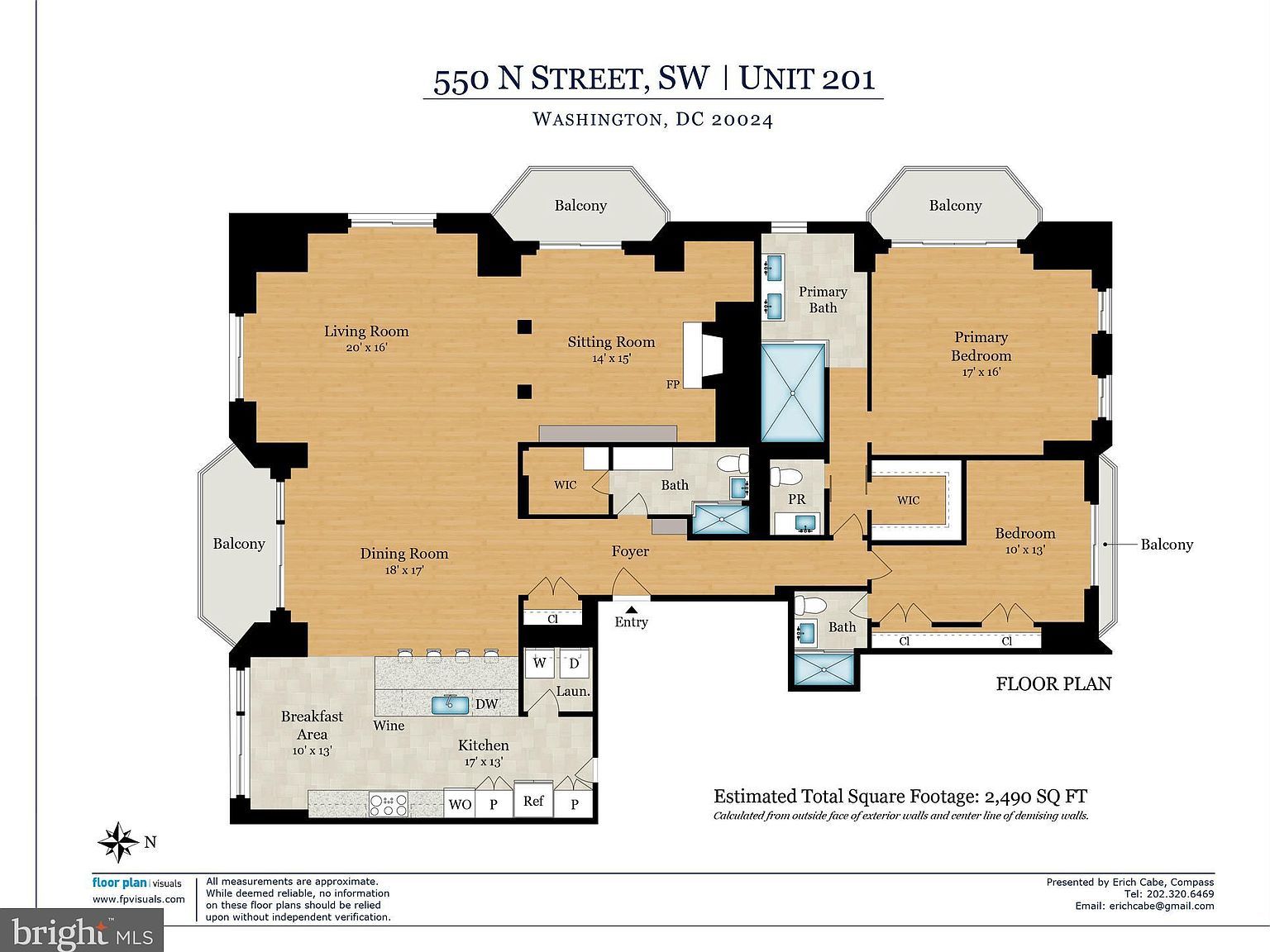 550 N St SW APT S201 Washington, DC 20024  | Condominium