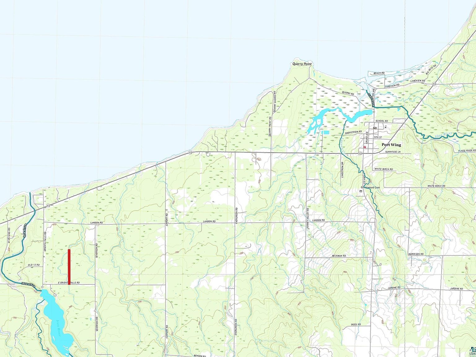 E Orienta Falls Rd Pt Wing, WI 54865  | Land/Lot