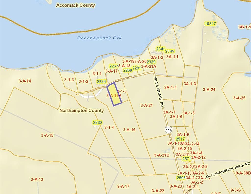 LOT-16A Miles Wharf Rd Exmore, VA 23350  | Land/Lot