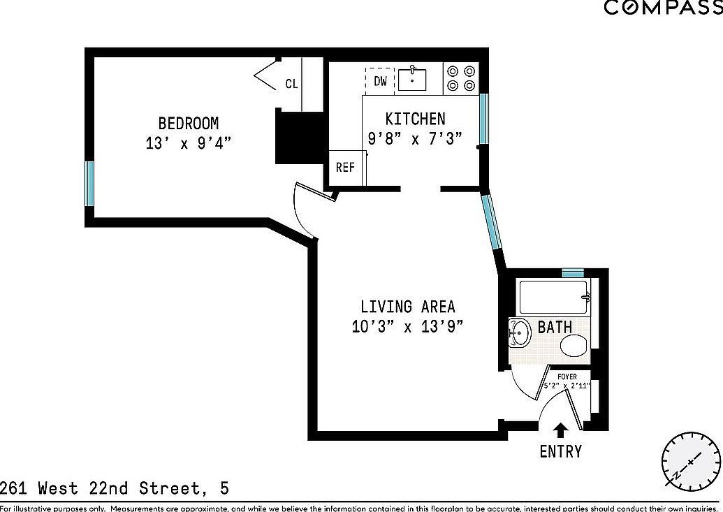 261 W 22nd St APT 5 New York, NY 10011  | Condominium