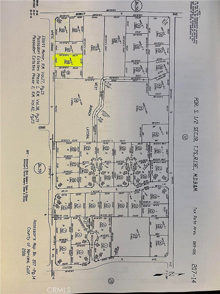 1 White Crane Rd Atwater, CA 95301  | Land/Lot