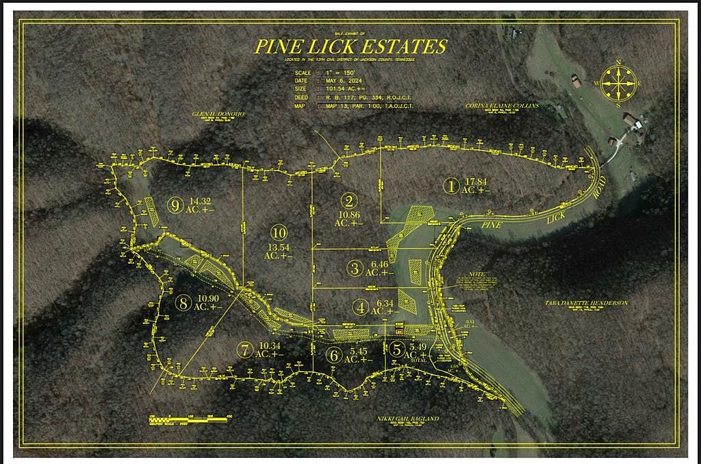 561 Pine Lick Rd Whitleyville, TN 38588  | Land/Lot