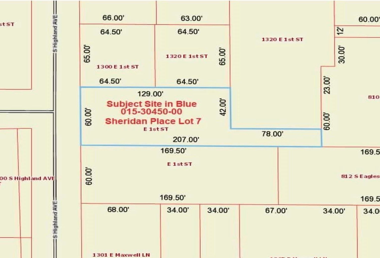 LOT 7 S Highland Ave Bloomington, IN 47401  | Land/Lot