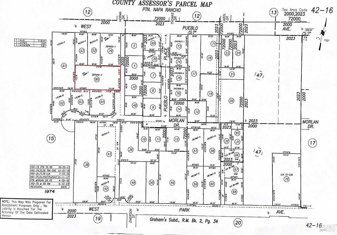 1145 W Pueblo Pl Napa, CA 94558  | Land/Lot