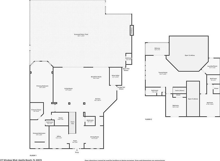 517 Mirabay Blvd Apollo Beach, FL 33572  | Single Family