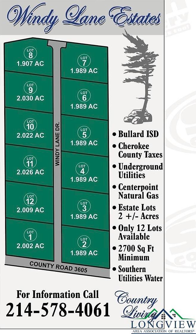 LOT 3 Windy Lane Dr Bullard, TX 75757  | Land/Lot