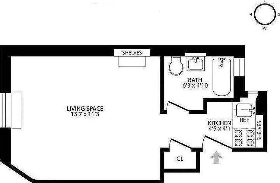 41 Jane St APT 5-B New York, NY 10014  | Condominium