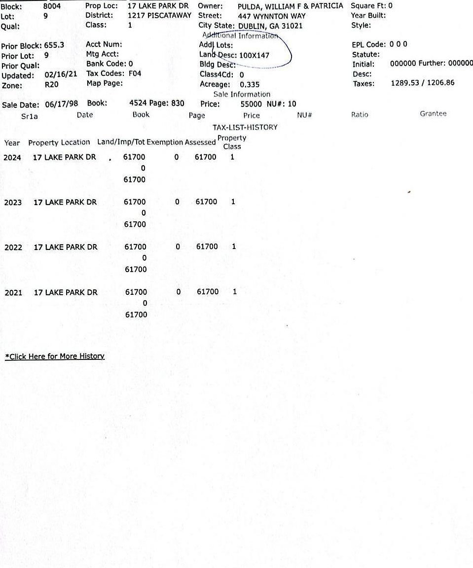 17 Lake Park Dr Piscataway, NJ 08854  | Land/Lot