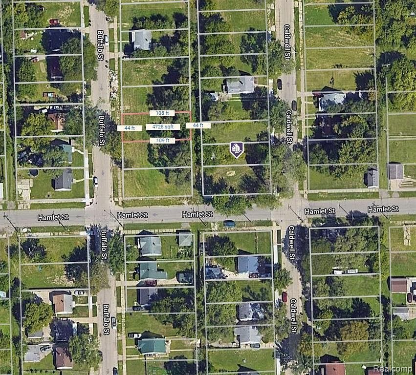 20511 Caldwell St Detroit, MI 48234  | Land/Lot