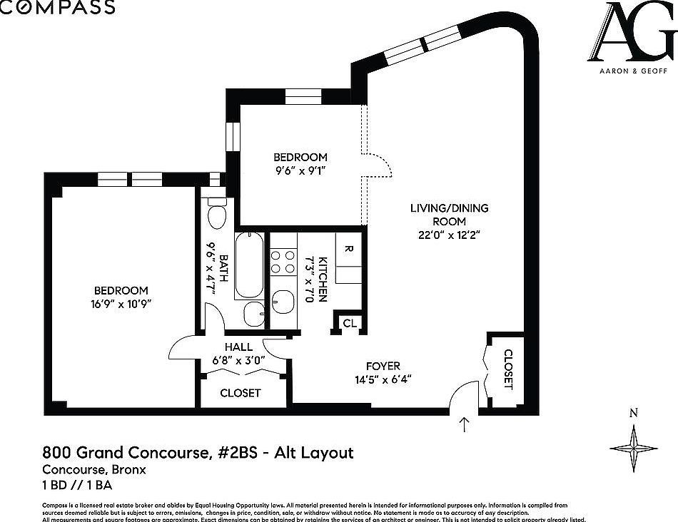 800 Grand Concourse APT 2BS Bronx, NY 10451  | Condominium