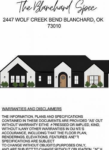 2447 Wolf Creek Bnd Blanchard, OK 73010  | Single Family