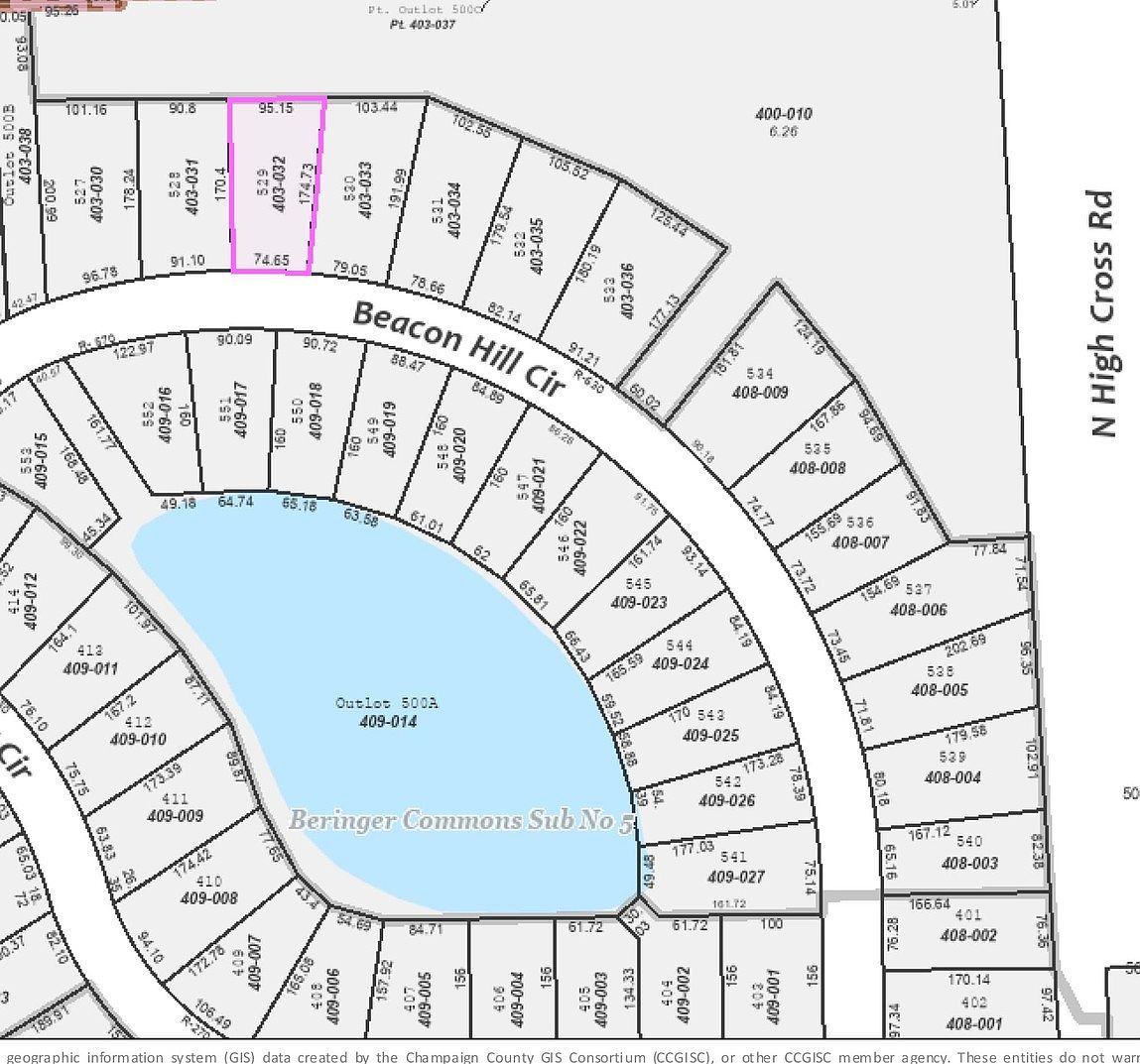 505 N Beacon Hill Cir LOT 541 Urbana, IL 61802  | Land/Lot