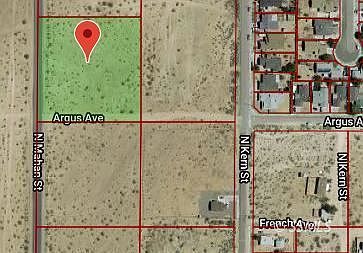 1224 Argus Ave Ridgecrest, CA 93555  | Land/Lot