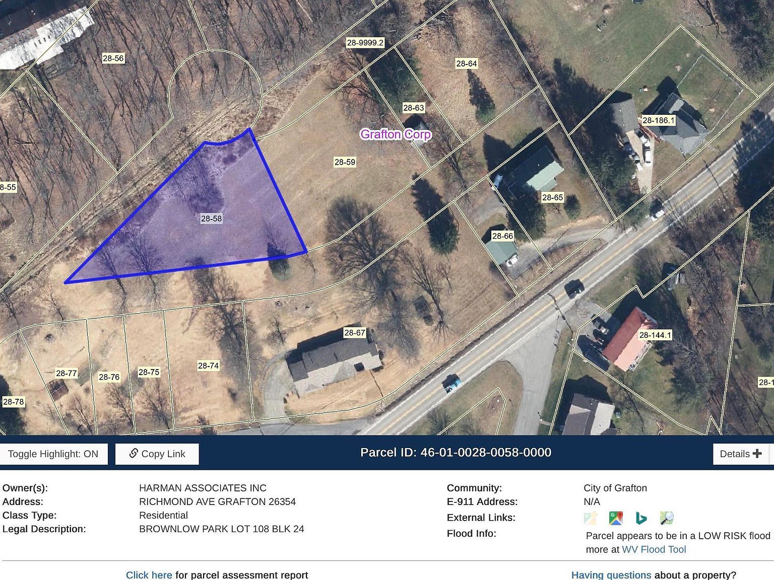 108 Richmond Ave Grafton, WV 26354 | Land/Lot