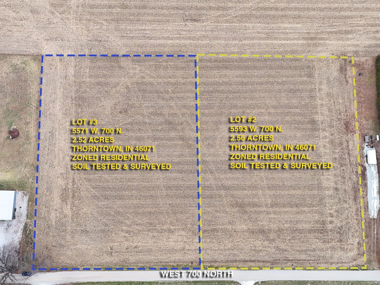 5593 W 700 N Thorntown, IN 46071  | Land/Lot