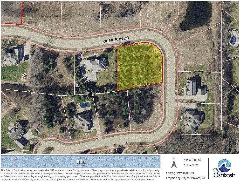 Quail Run Dr #33 Oshkosh, WI 54904  | Land/Lot