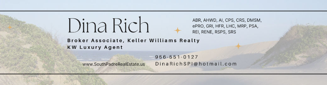 Dina Rich Top real estate agent in South Padre Island