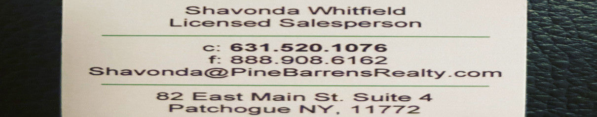 Shavonda Whitfield Top real estate agent in patchogue 