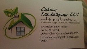 Chance Landscaping LLC and so much more.....