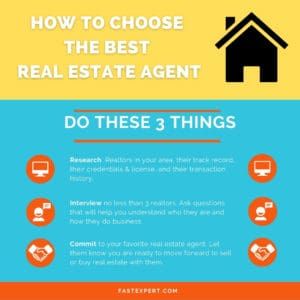 Infographic - How to Choose the Best Real Estate Agent - Fast Expert