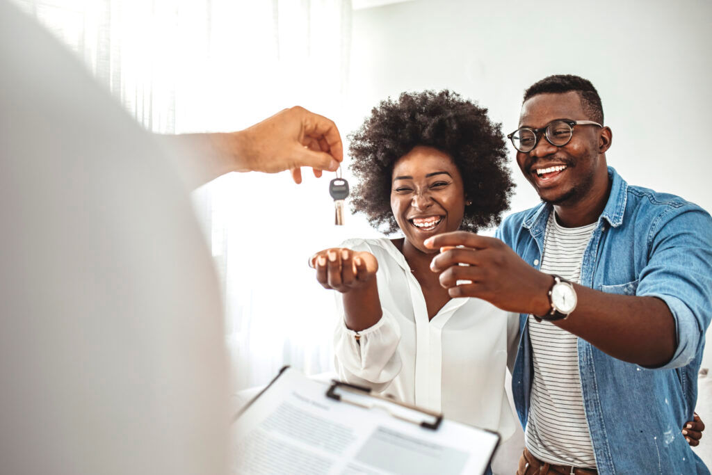 two people buying a house at the best time for them